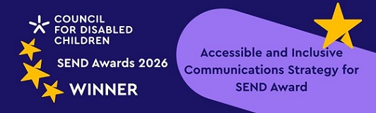 Accessible and inclusive communications strategy for SEND winner banner