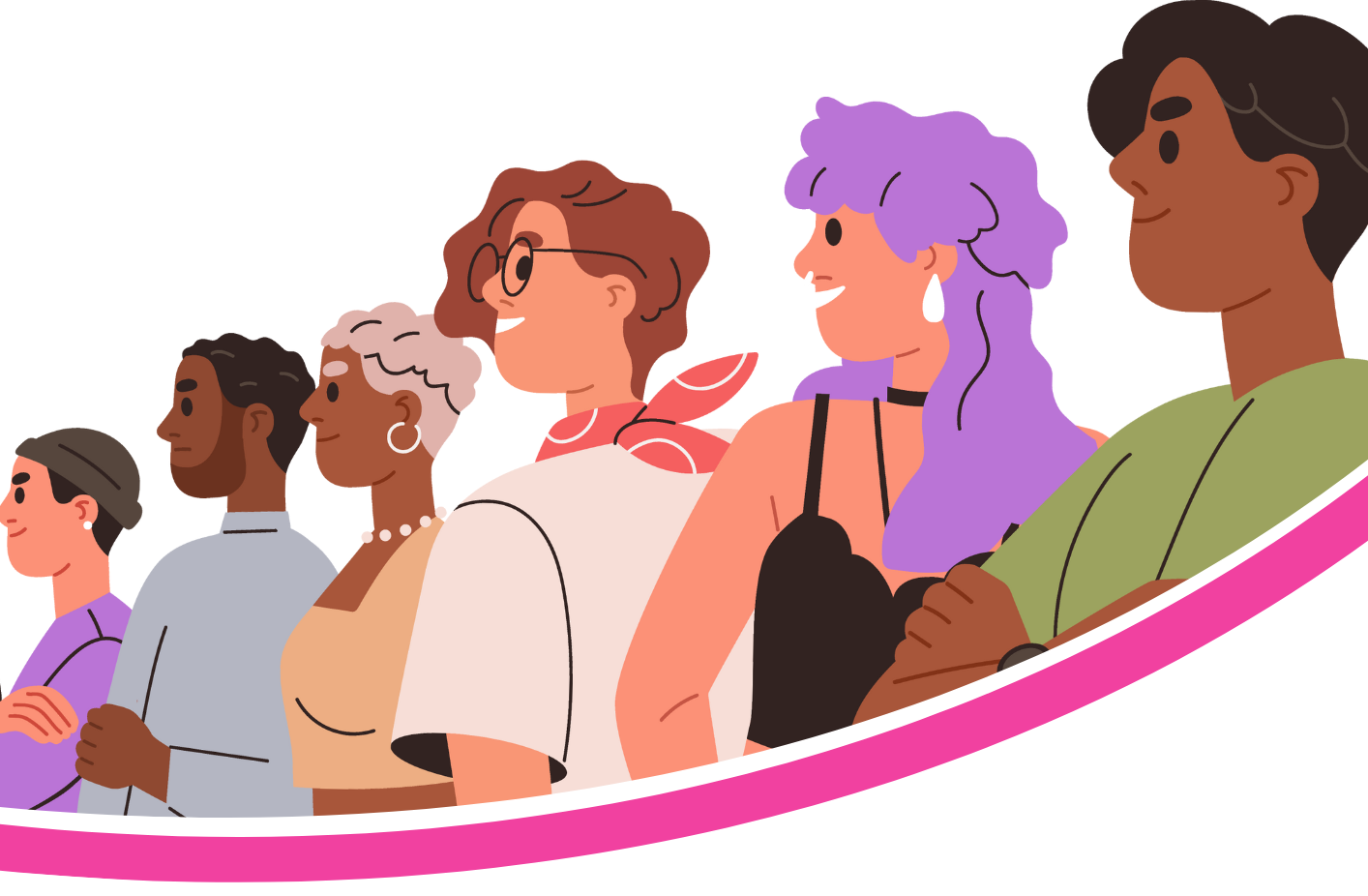 Image features diverse group of people standing in a line next to a circular logo that reads "proud to support SEND in Southend" The logo includes an illustration of a lighthouse structure and various small figures engaged in activities.
SEND Information